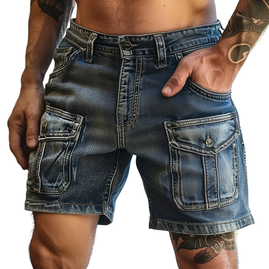 Micro Denim Shorts Men