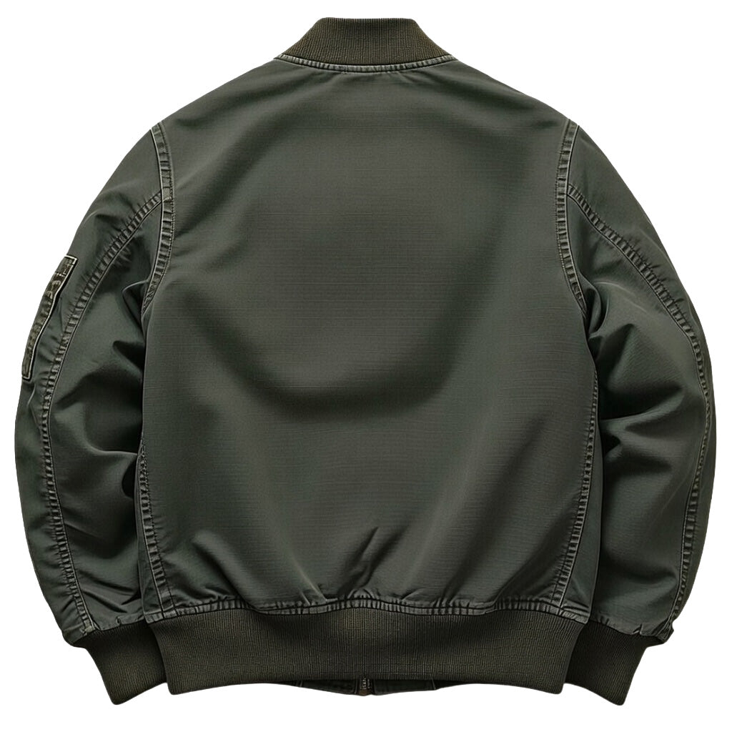 Vintage Washed Cotton MA-1 Bomber Jacket