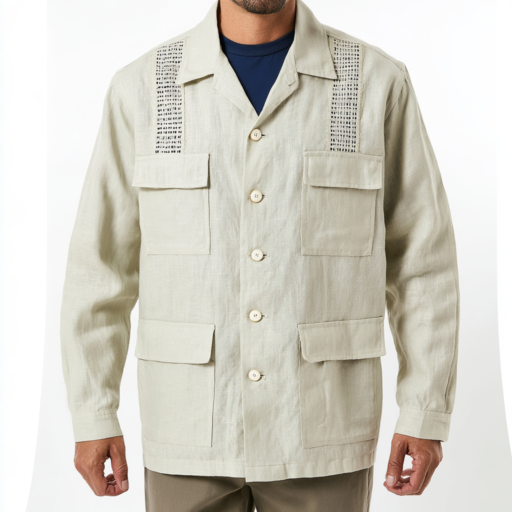 Ladderwork Linen Field Jacket