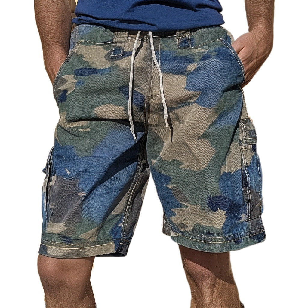 Camo Jorts Military Camouflage Denim Shorts Men Jean