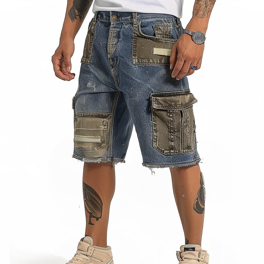 Jorts Mens Baggy Jean Shorts Demin