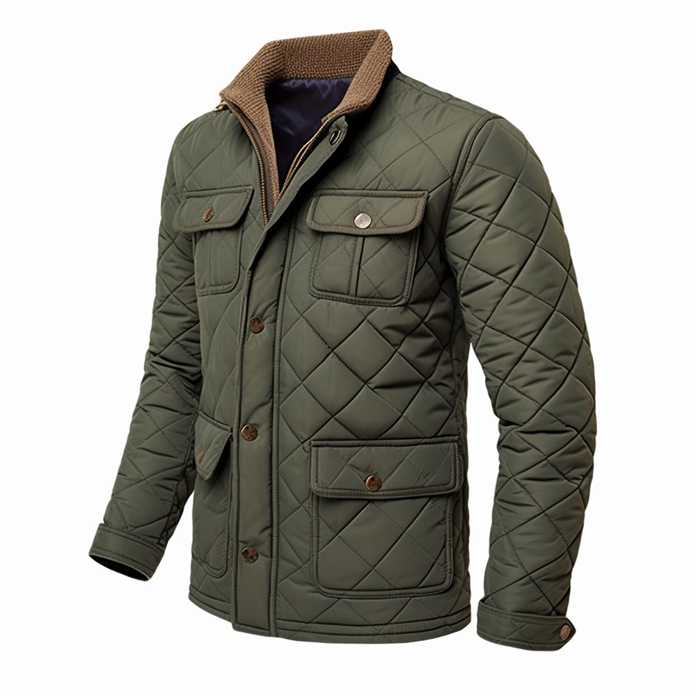 Quilted Jackets for Men Vintage