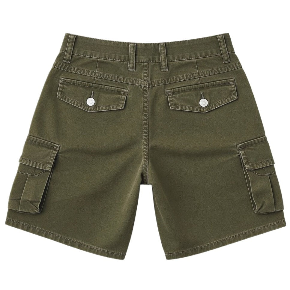 Women Olive Green Cargo Shorts