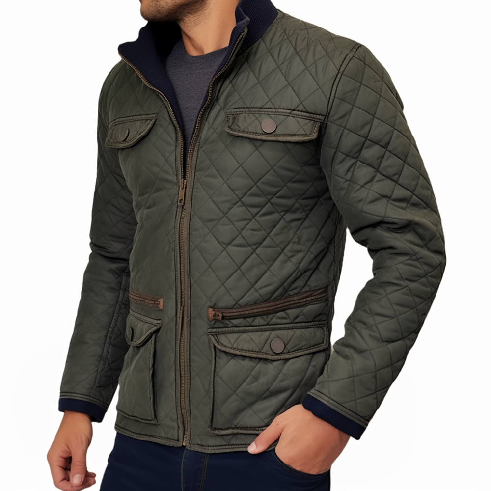 Quilted Jackets for Men Vintage