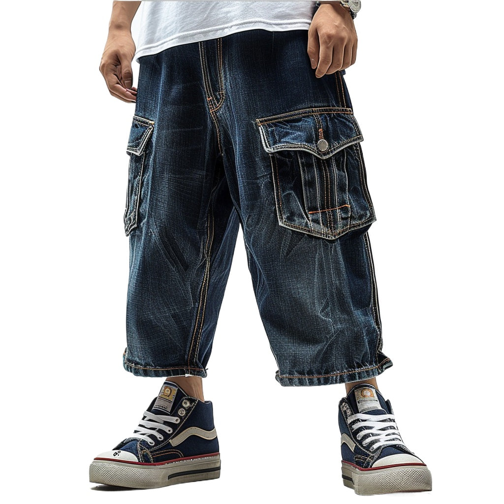 Jorts Mens Baggy Jean Shorts