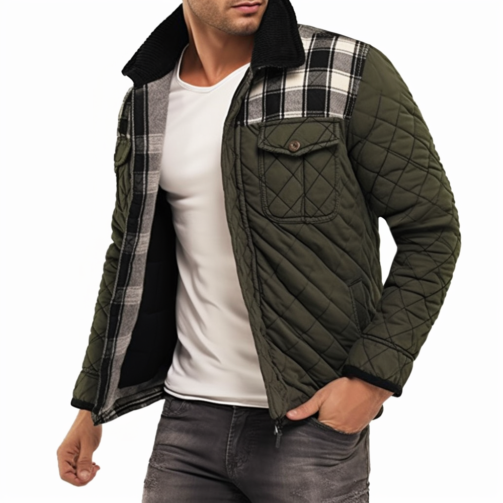 Quilted Jackets for Men Vintage