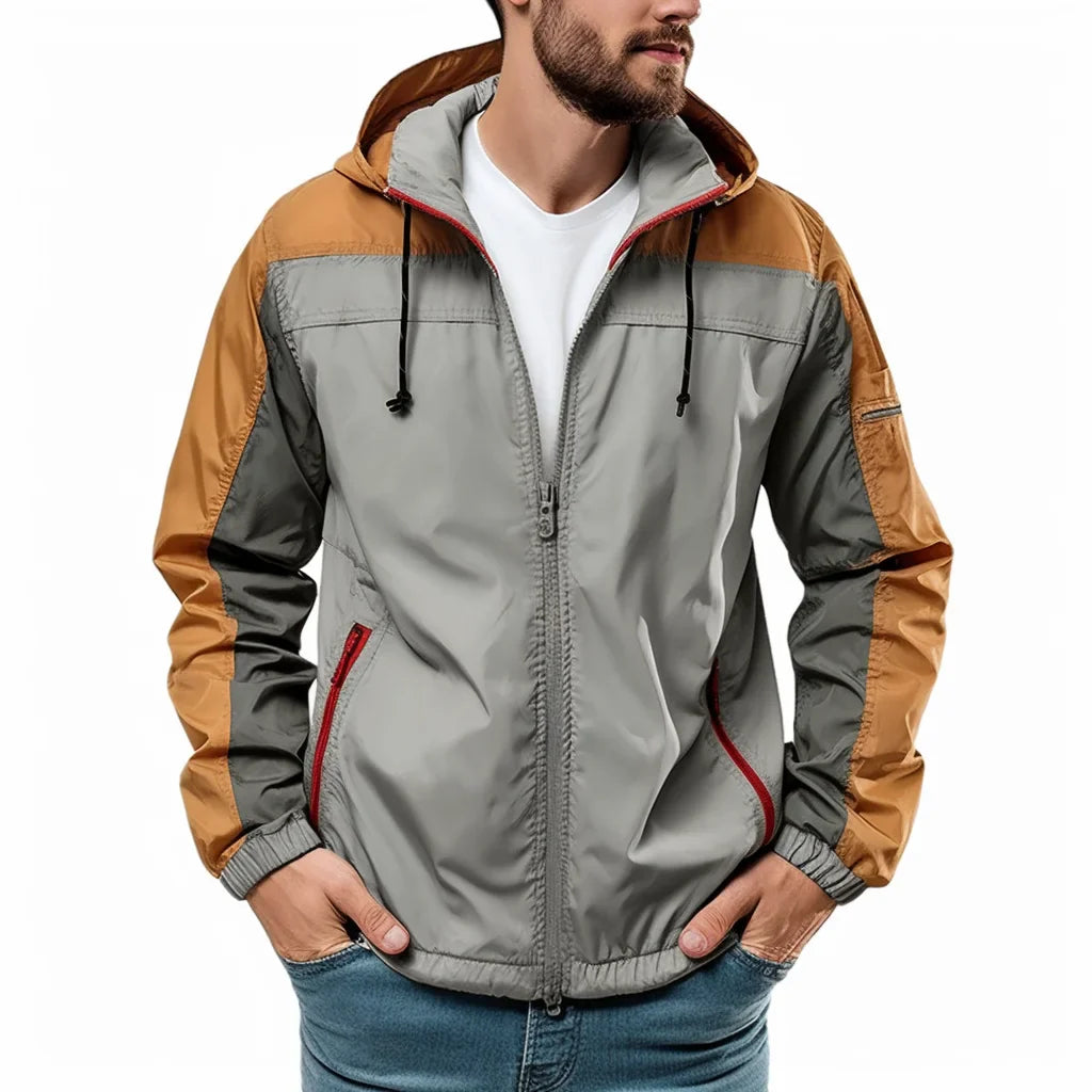 Mens Vintage Lightweight Jackets for Men with Hood