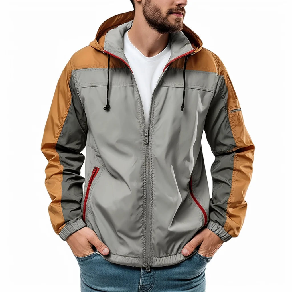 Mens Vintage Lightweight Jackets for Men with Hood