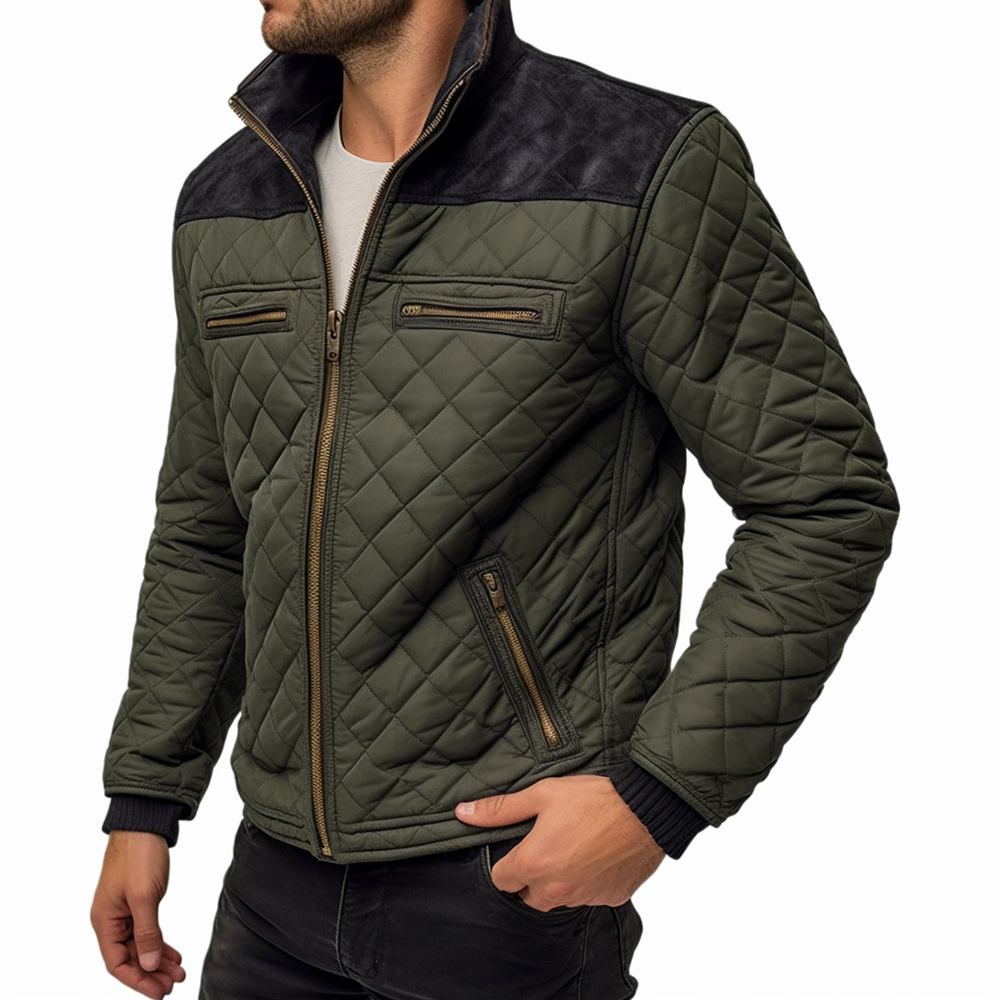 Quilted Jackets for Men Vintage