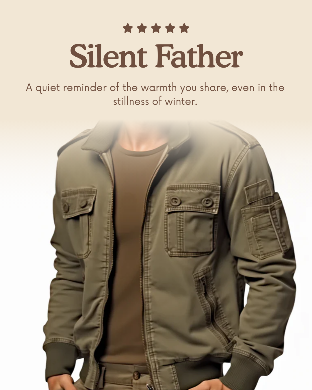 Blouson aviateur pour papa — Pour les pères silencieux