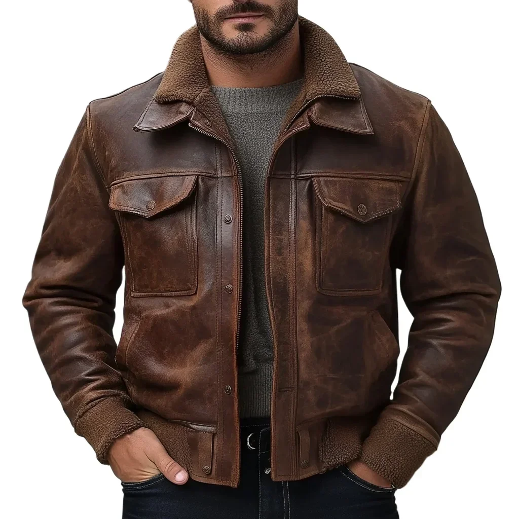 Leather A-2 Style Flight Jacket