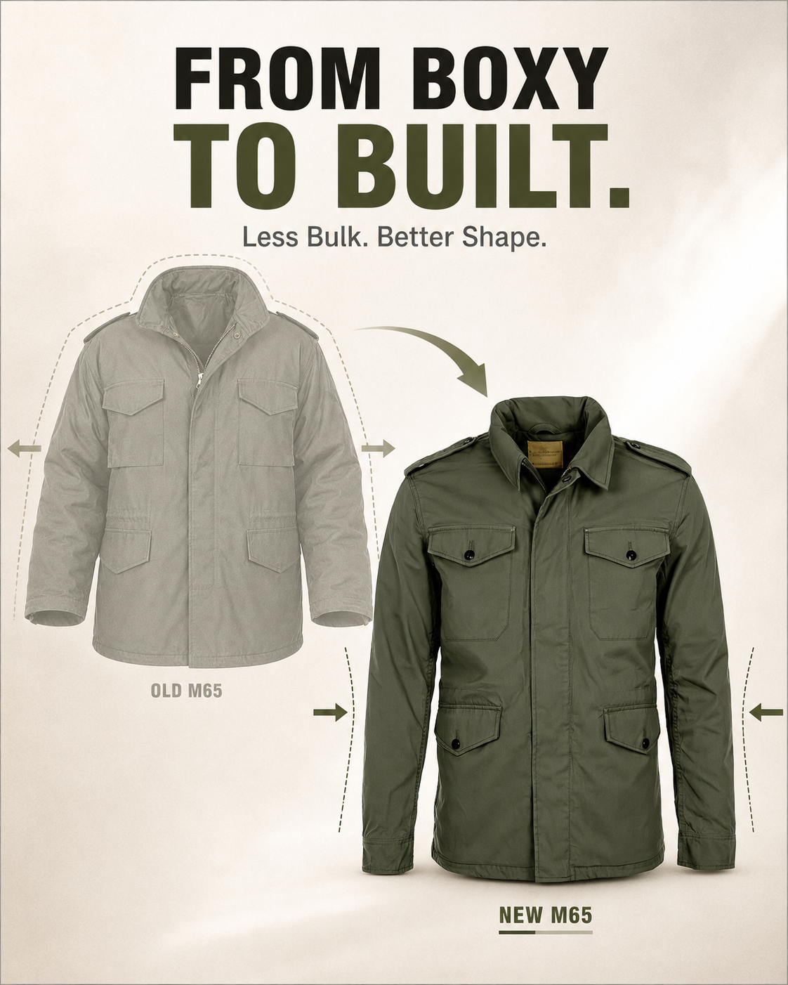 Modern Slim Fit M65 Field Jacket