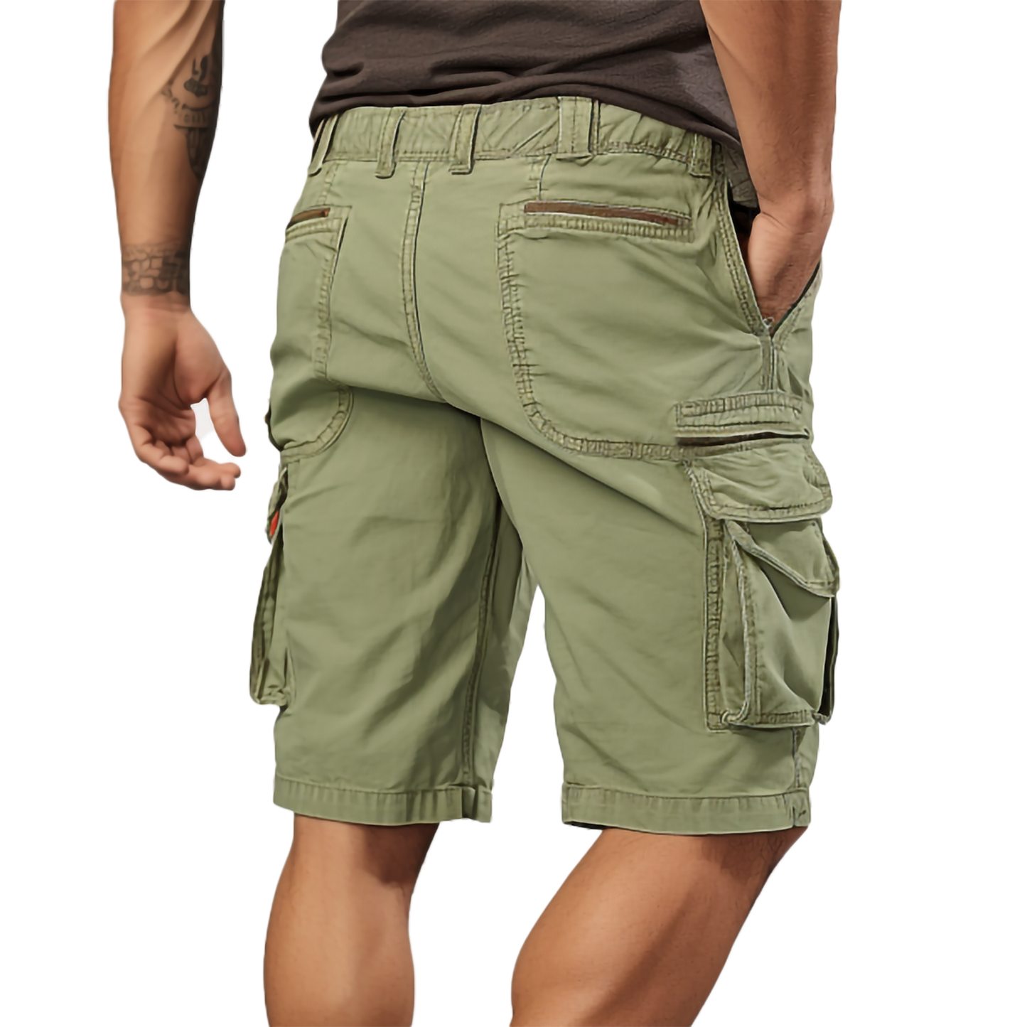 Multi-Pocket Utility Shorts