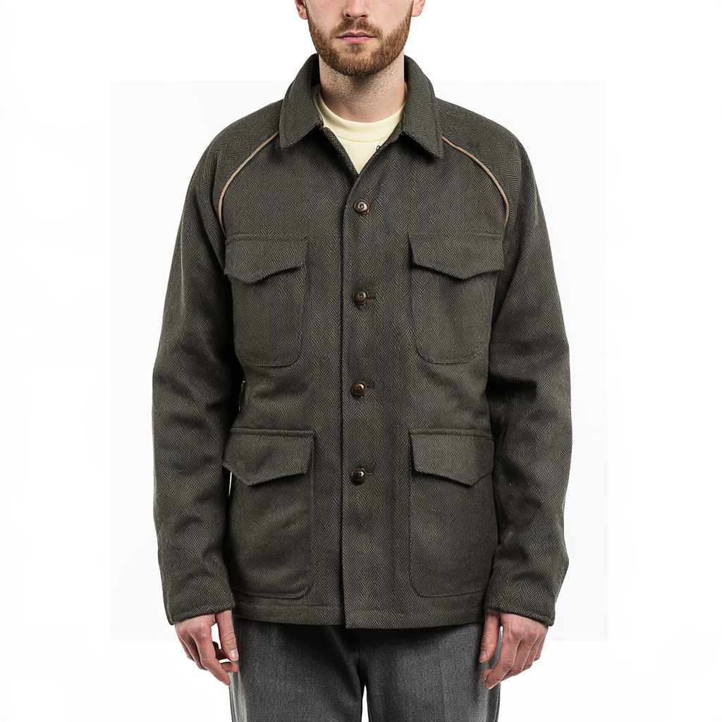 Herringbone Raglan Field Jacket