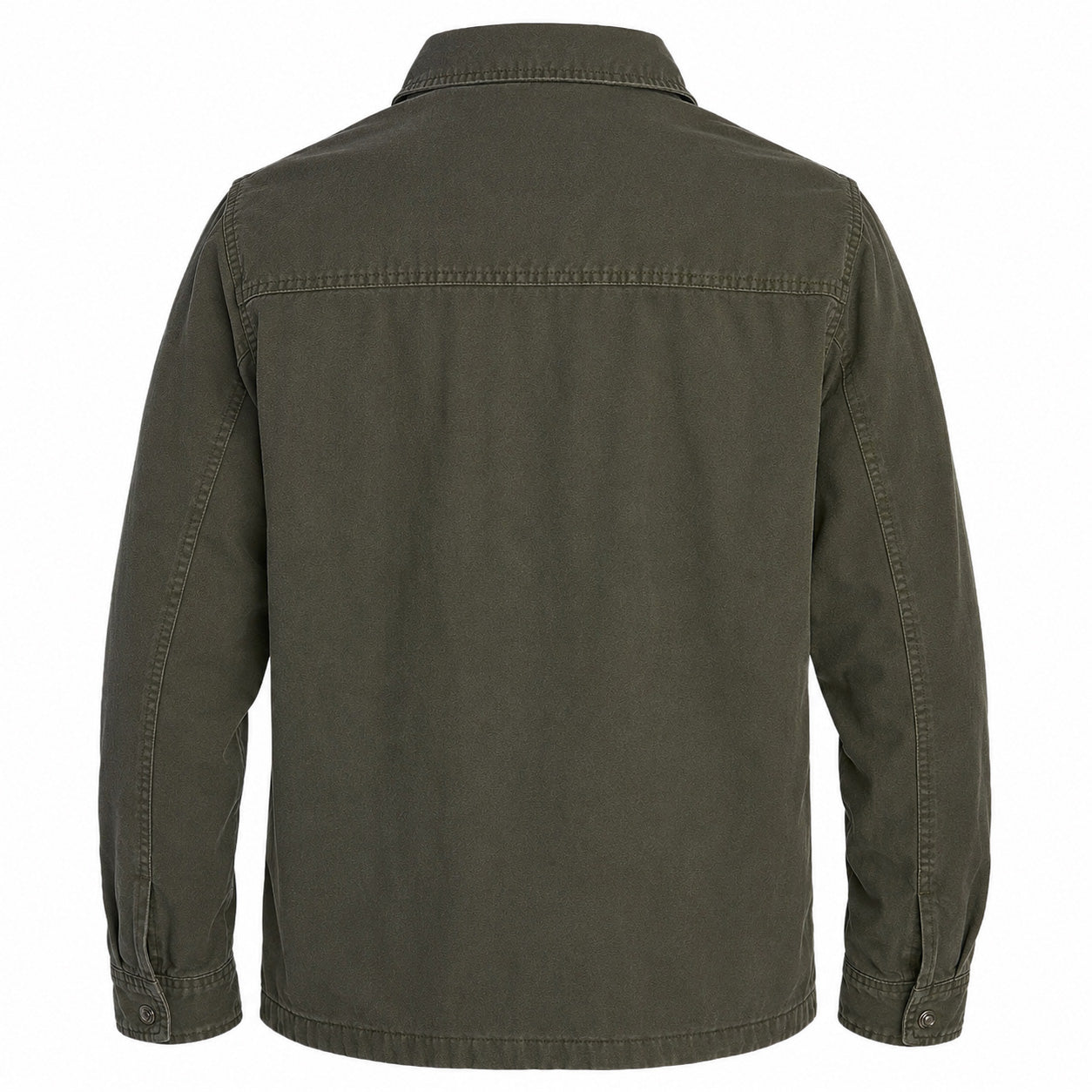 Men’s Lightweight Washed Canvas Work Shirt Jacket