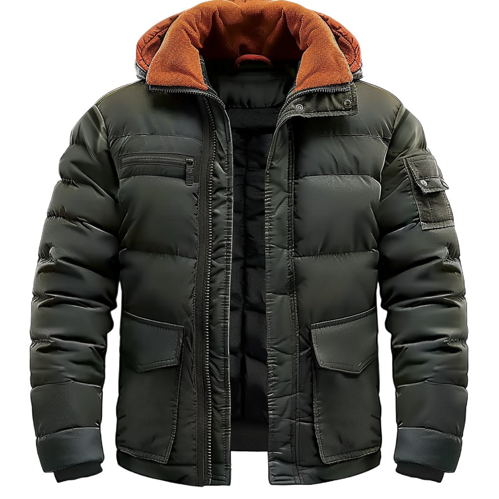 Men's Utility Cargo Puffer Jacket