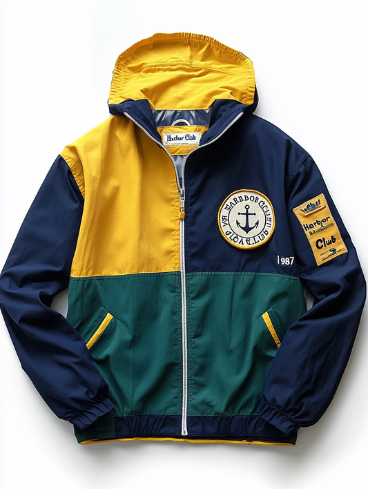 Yacht Club Colorblock Windbreaker Jacket