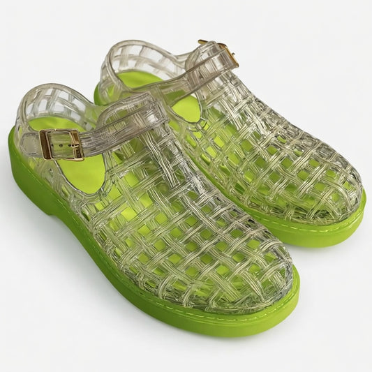 Transparent Caged Jelly Sandal