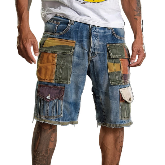 Jorts Mens Baggy Jean Shorts Demin