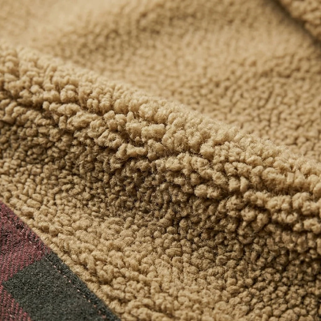 Mens Winter Vintage Flannel Coat