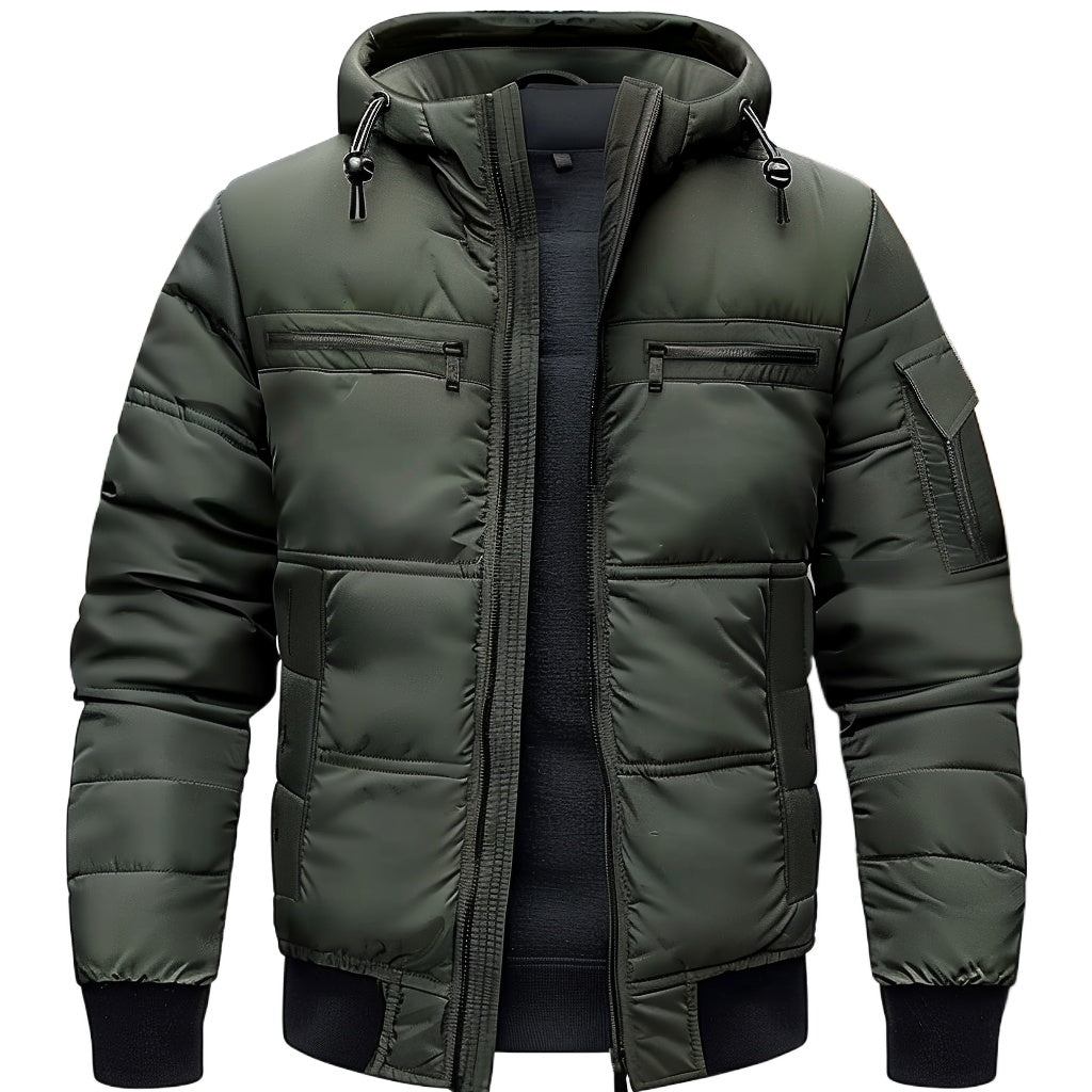 Men's Utility Cargo Puffer Jacket
