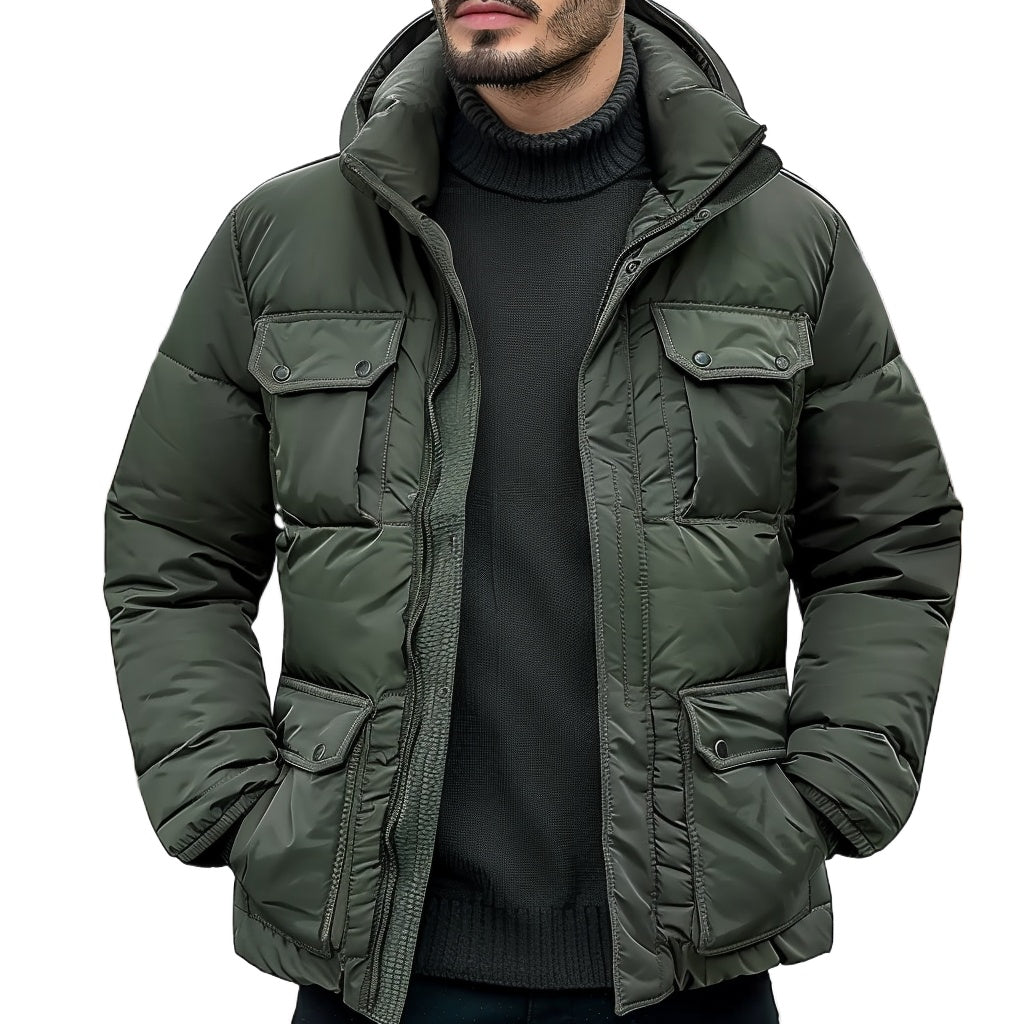 Men's Utility Cargo Puffer Jacket