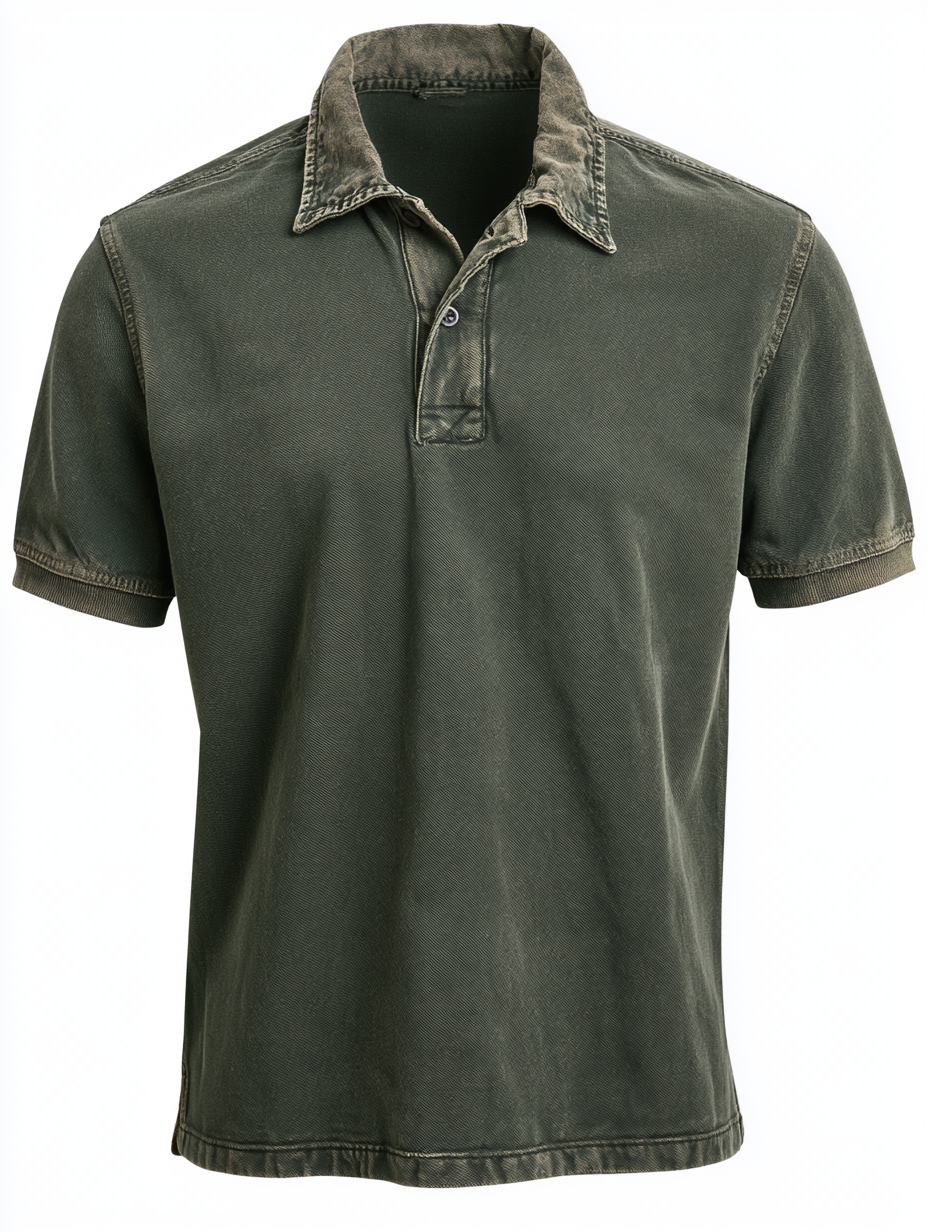 Men’s Rust Relic Washed Utility Polo Shirt