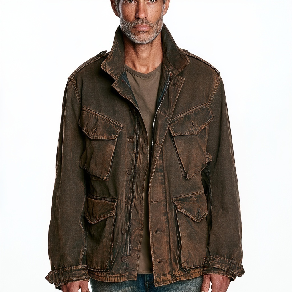 Umber Edge Men's M65-Inspired Field Jacket