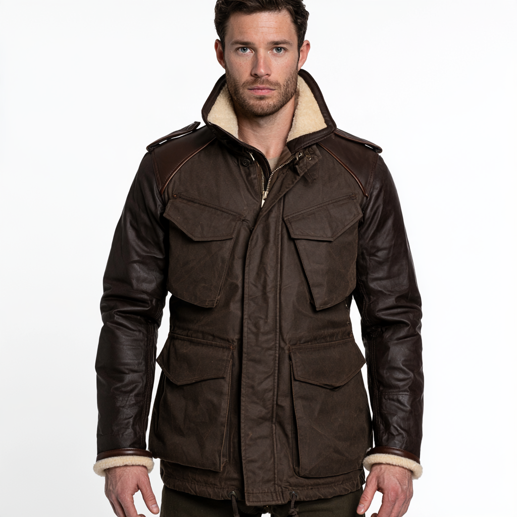 The Aviator Field Jacket | Dark Brown Four-Pocket Layer