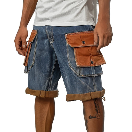 Jorts Mens Baggy Jean Shorts Demin