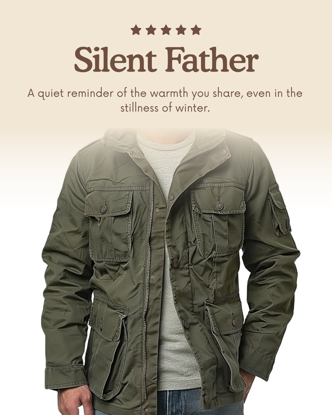 Veste de terrain M65 pour papa — Pour les pères discrets