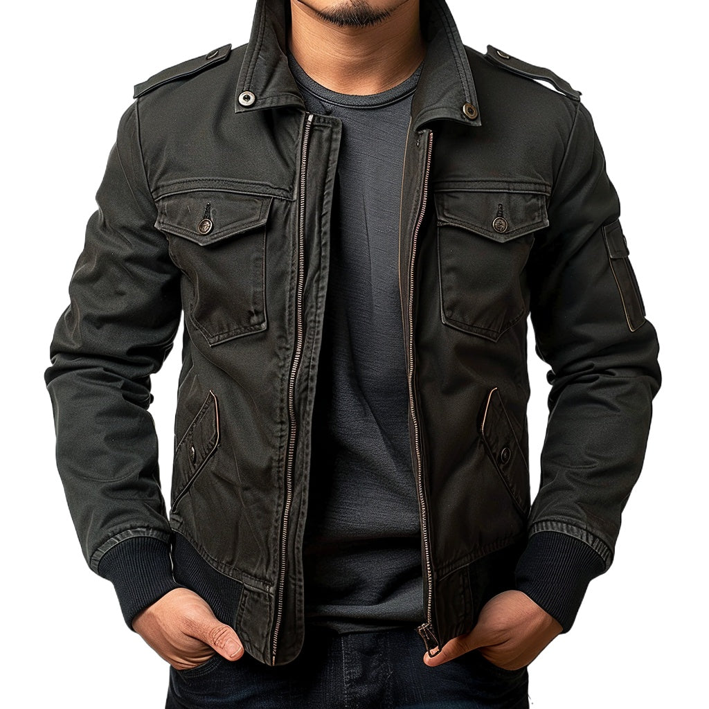 Men's Field  Bomber Jacket Vintage Military
