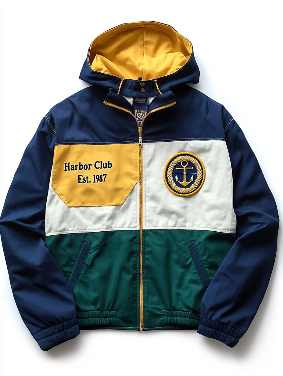Yacht Club Colorblock Windbreaker Jacket