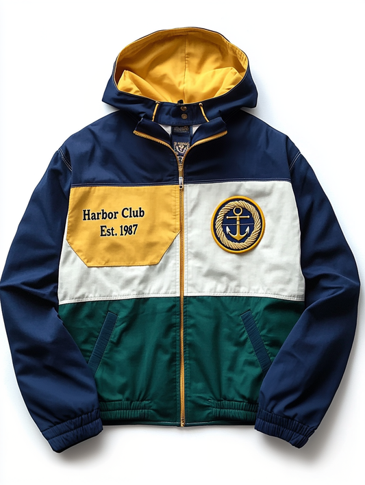 Yacht Club Colorblock Windbreaker Jacket