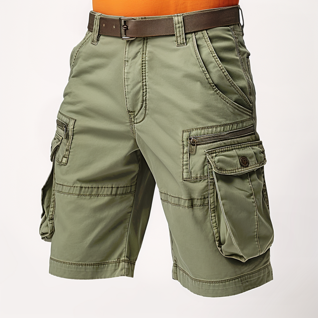 Multi-Pocket Utility Shorts