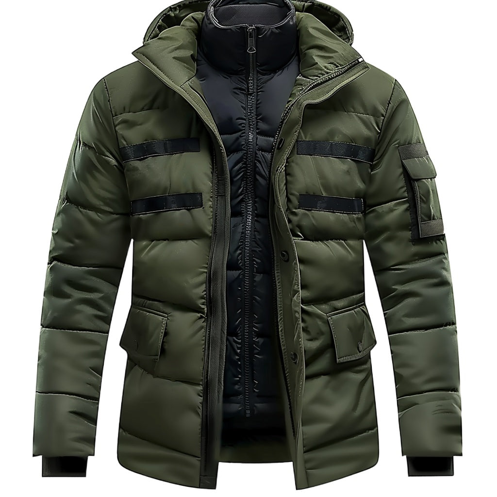 Men's Utility Cargo Puffer Jacket