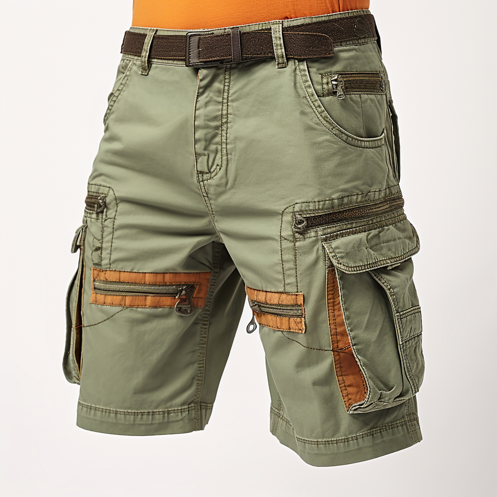Multi-Pocket Utility Shorts