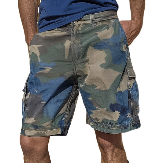Camo Jorts Military Camouflage Denim Shorts Men Jean
