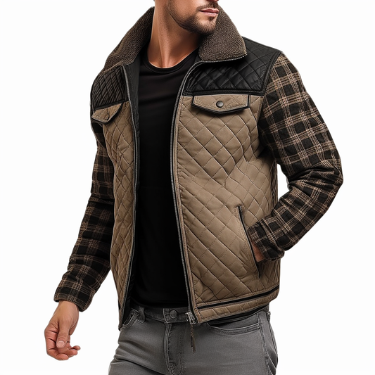 Quilted Jackets for Men Vintage