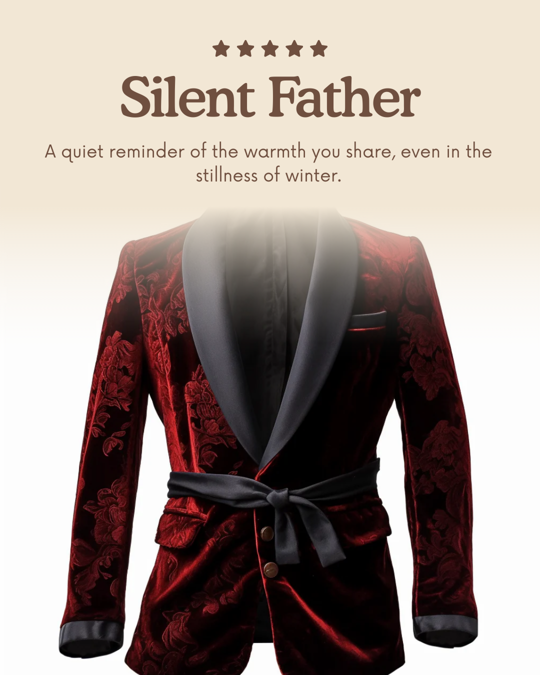 Smoking Jacket Vintage for dad — For Silent Fathers