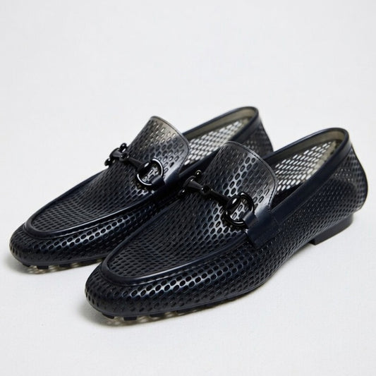 Minimal Black Jelly Loafer