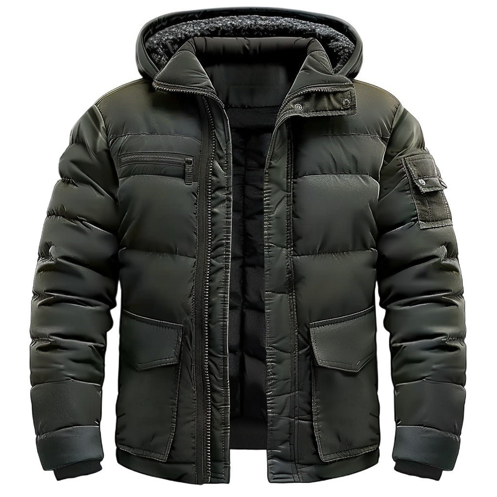 Men's Utility Cargo Puffer Jacket