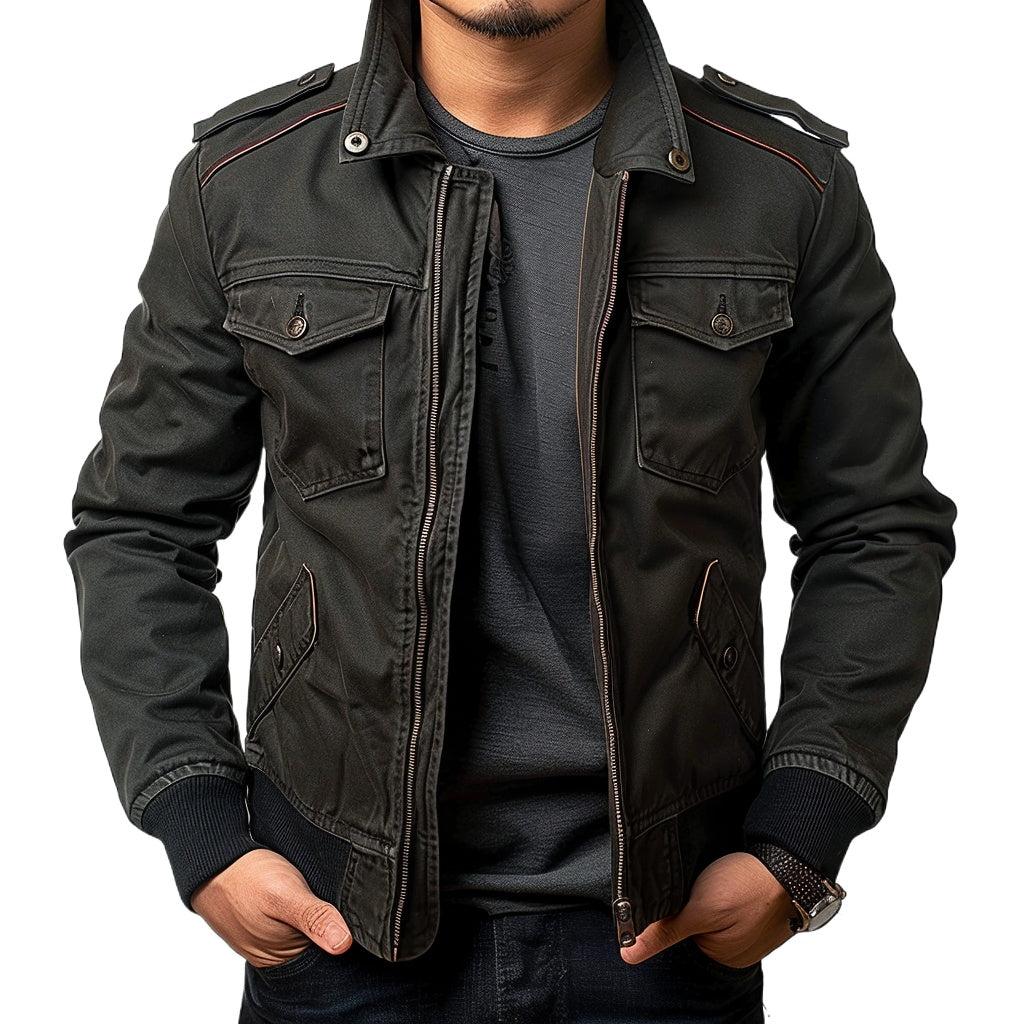 Men's Field  Bomber Jacket Vintage Military