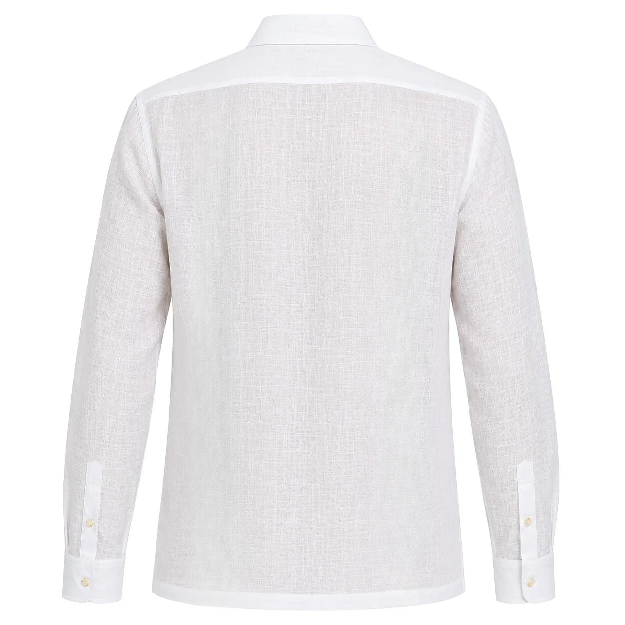 Ultra-Light White Linen Guayabera Shirt