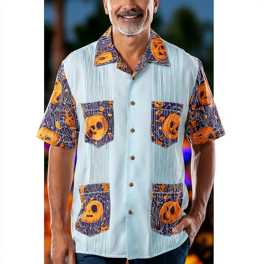 Halloween Guayabera Shirt