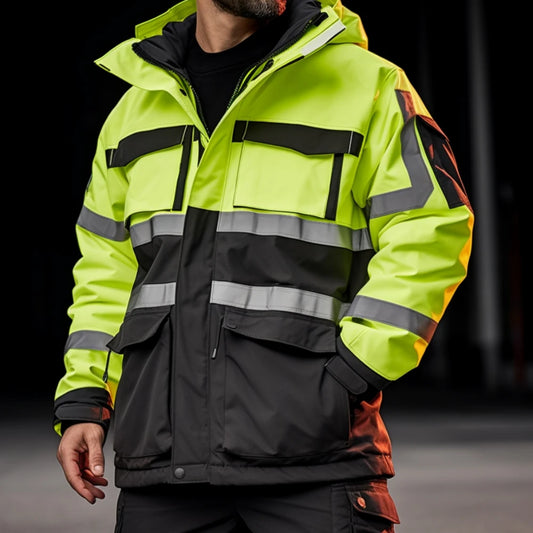Rugged Windproof High-Visibility Work Jacket