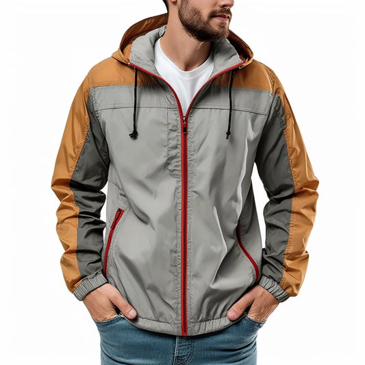 Mens Vintage Lightweight Jackets for Men with Hood