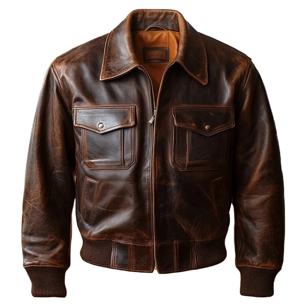 Veste de vol A-2 en cuir