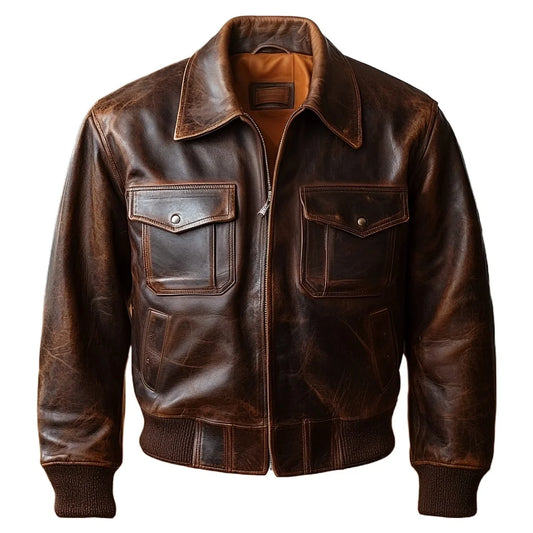 Veste de vol A-2 en cuir