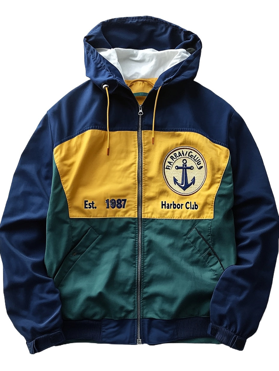 Yacht Club Colorblock Windbreaker Jacket